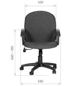 Кресло офисное CHAIRMAN 681 Ткань C-3 черное в Орске - предосмотр 1