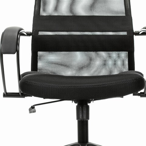 Кресло компьютерное Brabix Premium Stalker EX-608 PL (ткань-сетка/кожзам, черное) 532090 в Бузулуке - изображение 10