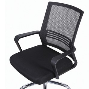 Компьютерное кресло Brabix Daily MG-317 (с подлокотниками, хром, черное) 531833 в Бузулуке - предосмотр 5