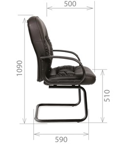Кресло CHAIRMAN 416V экокожа черная в Бузулуке - предосмотр 2