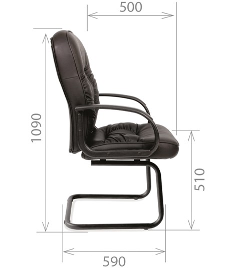 Кресло CHAIRMAN 416V экокожа черная в Бузулуке - изображение 2