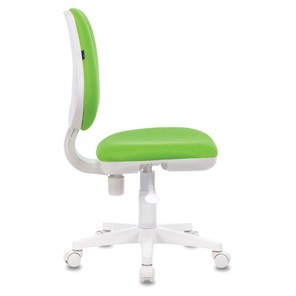Компьютерное кресло Brabix Fancy MG-201W (без подлокотников, пластик белый, салатовое) 532414 в Бузулуке - предосмотр 2