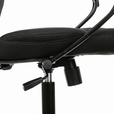 Кресло компьютерное Brabix Premium Stalker EX-608 PL (ткань-сетка/кожзам, черное) 532090 в Бузулуке - изображение 4