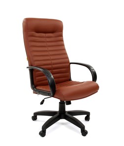 Офисное кресло CHAIRMAN 480 LT, экокожа, цвет коричневый в Оренбурге