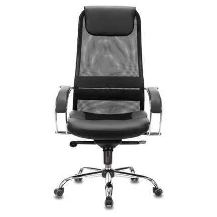 Компьютерное кресло Brabix Premium Stalker EX-609 PRO (хром, мультиблок, ткань-сетка/экокожа, черное) 532416 в Бузулуке - изображение