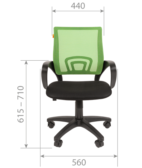 Кресло офисное CHAIRMAN 696 black Сетчатый акрил DW69 красный в Бузулуке - изображение 2