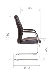 Кресло офисное CHAIRMAN Vista V Экокожа премиум коричневая (vista) в Бузулуке - предосмотр 2
