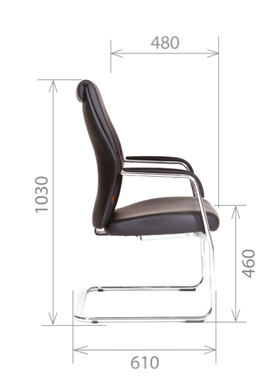 Кресло офисное CHAIRMAN Vista V Экокожа премиум коричневая (vista) в Бузулуке - изображение 2