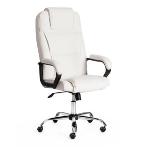 Офисное кресло BERGAMO Хром (22) кож/зам, белый, арт.19400 в Бузулуке