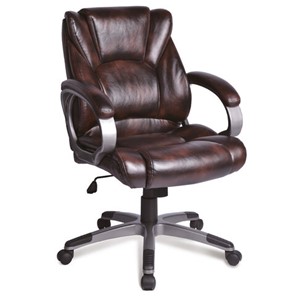 Офисное кресло BRABIX "Eldorado EX-504", экокожа, коричневое, 530875 в Орске