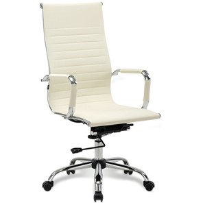 Офисное кресло BRABIX "Energy EX-509", экокожа, хром, бежевое, 531166 в Бузулуке