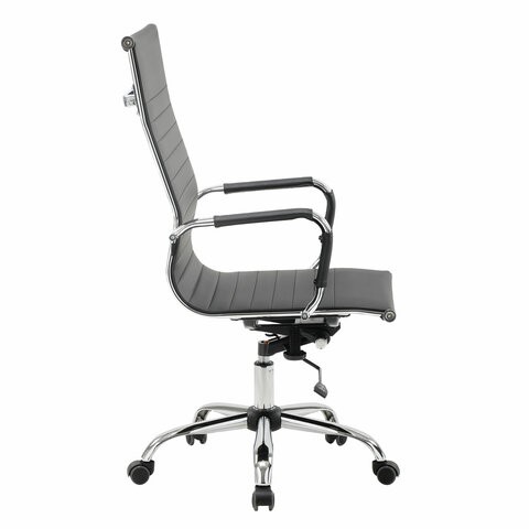 Офисное кресло BRABIX "Energy EX-509", экокожа, хром, черное, 530862 в Бузулуке - изображение 2