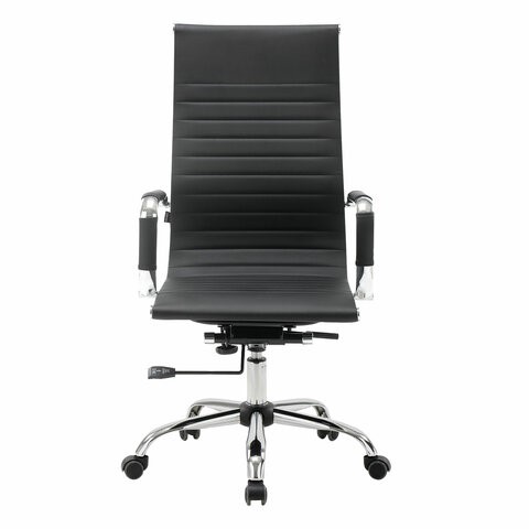 Офисное кресло BRABIX "Energy EX-509", экокожа, хром, черное, 530862 в Бузулуке - изображение 5