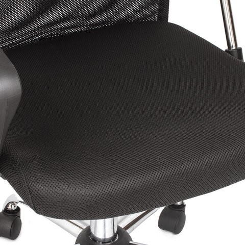 Кресло офисное BRABIX "Flash MG-302", с подлокотниками, хром, черное, 530867 в Бузулуке - изображение 12