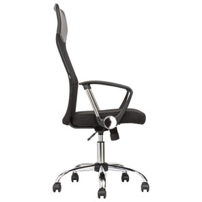 Кресло офисное BRABIX "Flash MG-302", с подлокотниками, хром, черное, 530867 в Бузулуке - предосмотр 2
