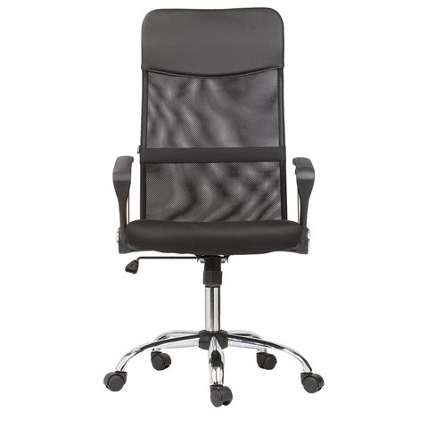 Кресло офисное BRABIX "Flash MG-302", с подлокотниками, хром, черное, 530867 в Бузулуке - изображение 3