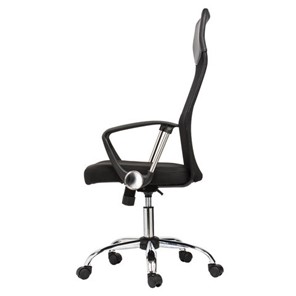 Кресло офисное BRABIX "Flash MG-302", с подлокотниками, хром, черное, 530867 в Бузулуке - предосмотр 4