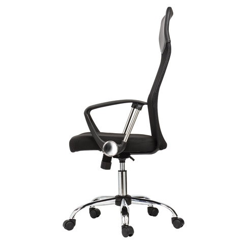 Кресло офисное BRABIX "Flash MG-302", с подлокотниками, хром, черное, 530867 в Бузулуке - изображение 4