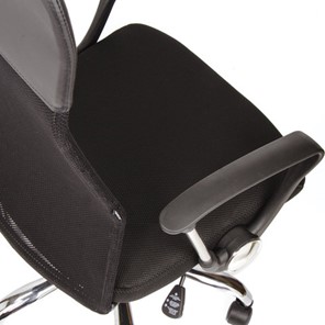 Кресло офисное BRABIX "Flash MG-302", с подлокотниками, хром, черное, 530867 в Бузулуке - предосмотр 9