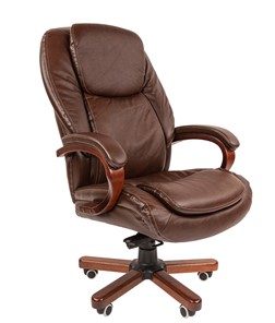 Кресло компьютерное CHAIRMAN 408, коричневый в Орске