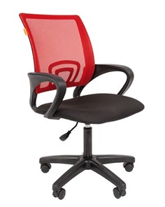 Кресло CHAIRMAN 696 black LT, красное в Бузулуке