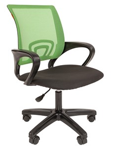 Кресло компьютерное CHAIRMAN 696 black LT, зеленое в Орске