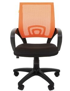 Офисное кресло CHAIRMAN 696 black Сетчатый акрил DW66 оранжевый в Бузулуке - предосмотр 4