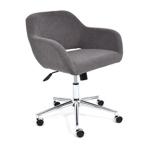 Кресло офисное MODENA хром флок, серый, арт.14232 в Орске