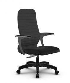Кресло компьютерное SU-CU160-10P PL темно-серый/черный в Орске