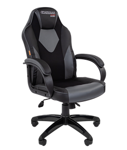 Кресло компьютерное CHAIRMAN GAME 17, цвет черный / серый в Орске