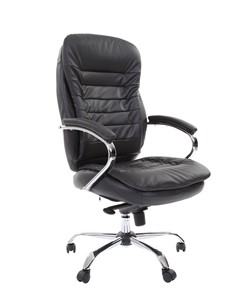 Офисное кресло CHAIRMAN 795 кожа, цвет черный в Бузулуке