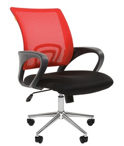 Офисное кресло CHAIRMAN 696 CHROME Сетка TW-69 (красный) в Бузулуке