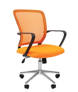 Офисное кресло CHAIRMAN 698 CHROME new Сетка TW-66 (оранжевый) в Бузулуке