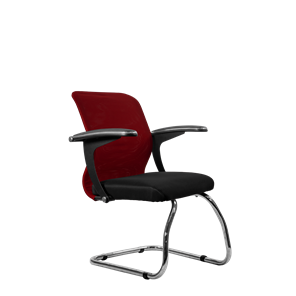 Офисный стул SU-M-4/подл.160/осн.007, Бордовый/Черный в Орске