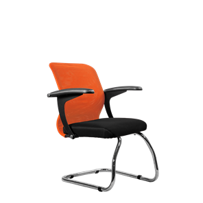 Офисный стул SU-M-4/подл.160/осн.007, Оранжевый/Черный в Орске - предосмотр