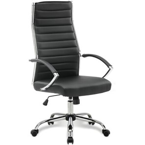 Офисное кресло Brabix Style EX-528 (экокожа, хром, черное) 531947 в Бузулуке