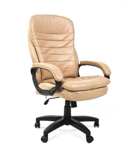 Офисное кресло CHAIRMAN 795 LT, экокожа, цвет бежевый в Орске