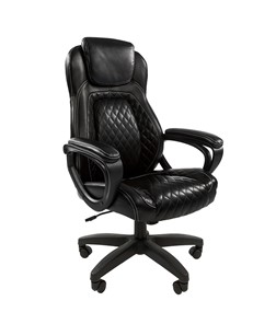 Офисное кресло CHAIRMAN 432, экокожа, цвет черный в Орске
