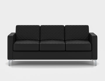 Офисный диван Актив трехместный, черный в Бузулуке