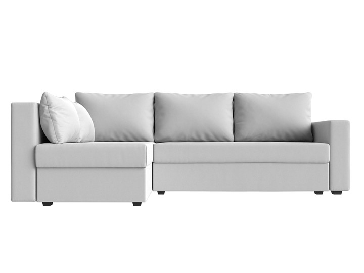 Угловой раскладной диван Мансберг, Белый (Экокожа) в Орске - изображение 8