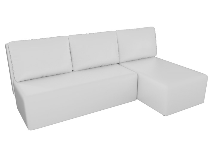 Угловой диван Поло, Белый (экокожа) в Орске - изображение 3