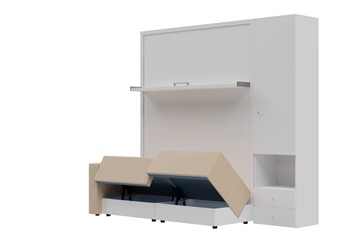 Диван Кровать-трансформер Smart (КД 1400+ШП), шкаф правый, левый подлокотник в Орске - предосмотр 1