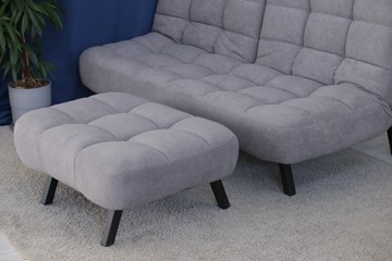 Комплект мебели Абри цвет серый диван + пуф опора металл в Орске