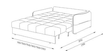 Прямой диван Токио 2 130 (ППУ) в Оренбурге - предосмотр 8