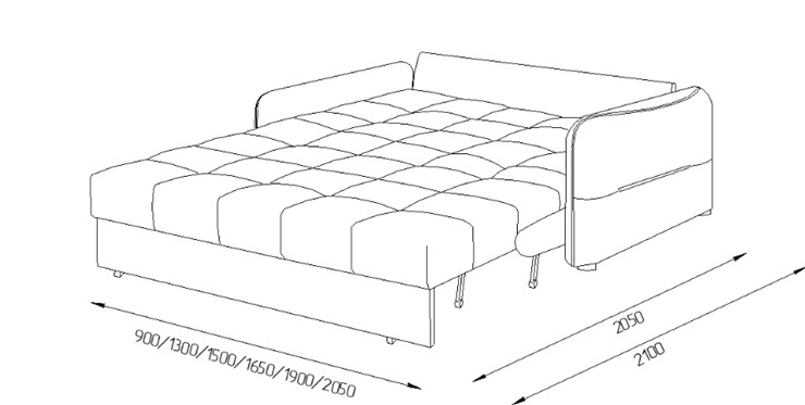 Прямой диван Токио 2 130 (ППУ) в Оренбурге - изображение 8