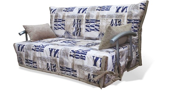 Прямой диван Аккордеон с боковинами, спальное место 1400 в Орске - изображение