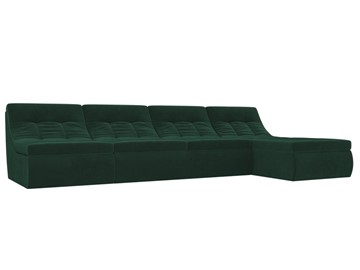 Большой модульный диван Холидей, Зеленый (велюр) в Орске
