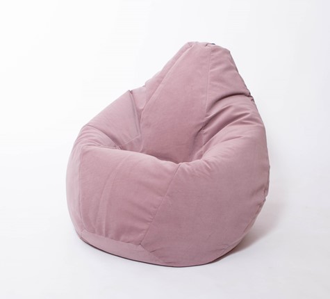 Кресло-мешок Груша большое, велюр однотон, пыльная роза в Бузулуке - изображение
