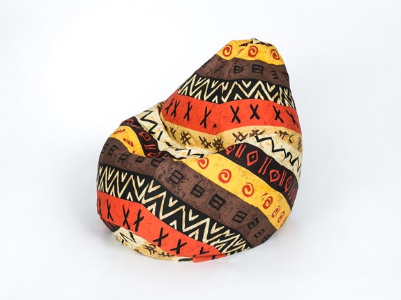 Кресло-мешок Груша малое, жаккард, африкан в Орске - изображение