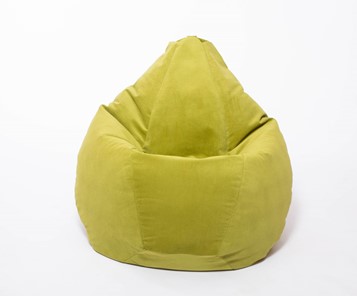 Кресло-мешок Груша малое, велюр однотон, травянное в Бузулуке - предосмотр 1